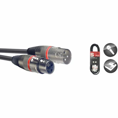 STAGG Mikrofonkabel XLR 1m in schwarz von Stagg