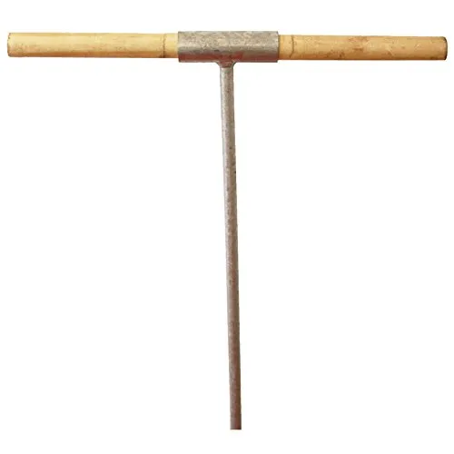 Erdlochbohrer 300 mm DN - Handbohrer für Gartenarbeiten - Handerdbohrer mit 300 mm Durchmesser, ideal für Gartenprojekte. Verzinkt für Langlebigkeit und mit Holzgriff für besseren Halt.