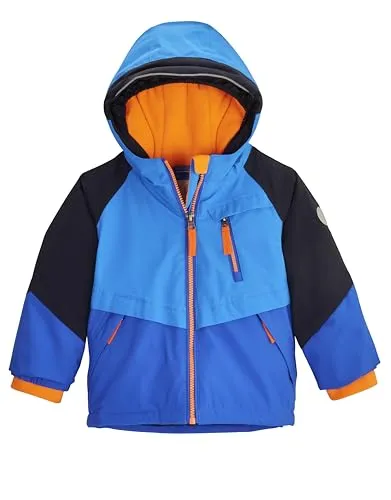 first instinct by killtec Kinder Skijacke - Funktionsjacke für Kleinkinder, wasserdicht mit 10.000 mm Wassersäule, Kapuze und Schneefang, ideal für winterliche Abenteuer und umweltfreundlich durch PFC-freie Materialien.