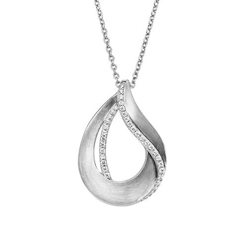 Viventy Halskette mit Anhänger Tropfen Zirkonia Sterling-Silber 788252