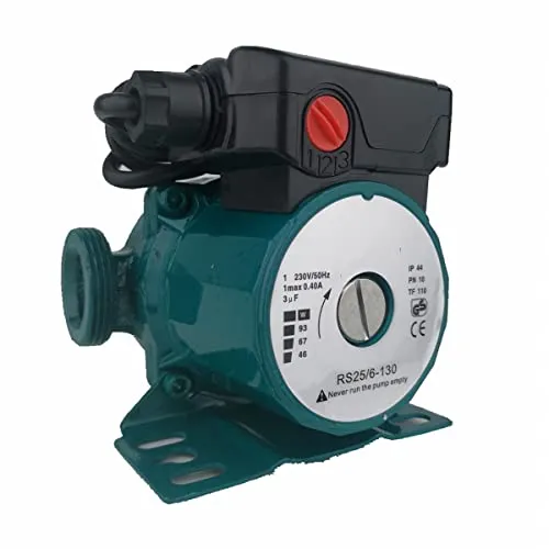 ZYIY 3-Gang-Wasserdruck-Umwälzpumpe 46/67/93 W Zirkulations-Druckerhöhungspumpe 230 V/50 Hz Haushalts-Druckerhöhungspumpe für WarmwasserBoosterpumpe und Leitungswasserleitung 1½