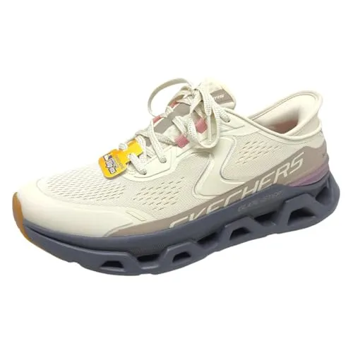 Skechers Damen Glide-Step Altus Sneaker - Bequeme Slip-Ins, Natur, 40 EU - Damen-Sneaker mit exklusivem Fersenkissen für maximalen Komfort und einfacher Passform, ideal für den Alltag.