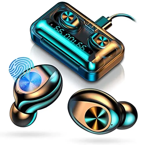 Bluetooth In Ear Kopfhörer In-Ear Kabellos kompatibel mit Huawei Smartphone Sport Ohrhörer In-Ear Kopfhörer mit Mikrofon Bluetooth ideal für Sport und Alltag, Smartphone:Huawei P30 Lite