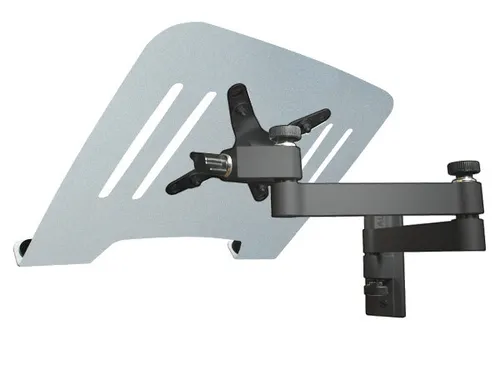 Universal Laptop Wandhalterung mit Adapter - Ständer & Halterungen, inklusive silbernem Laptop Adapter für optimale Flexibilität und Platzersparnis.