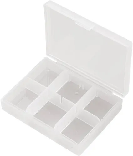 TRU Components PP06-01 Sortimentskasten (L x B x H) 84 x 63 x 20mm Anzahl Fächer: 6 variable Unterteilung Inhalt 1St.
