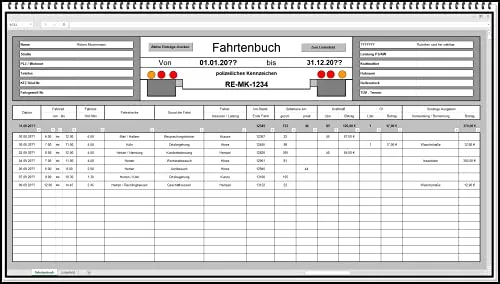 Digitales elektronisches Fahrtenbuch von SEK