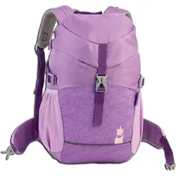 Wanderrucksack Kinder Einhorn - Lila Trekking Rucksack für Abenteuer - Daypack für Kinder aus recyceltem Material, ideal für Ausflüge und Wanderungen. Mit gepolsterten, verstellbaren Schulterriemen und praktischen Netztaschen für Snacks und Getränke.