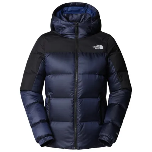 The North Face Women Diablo Down 2.0 Hooded Jacket Estate Blue Black Heath (S) - Funktionsjacke mit 700er-Fillpower Daunenfüllung für maximale Wärme. Ideal für kalte Abenteuer, leicht und robust, mit wasser- und windabweisendem Obermaterial.