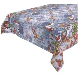 Beautex Tischdecke Wachstuchtischdecke abwischbar Tischdecke RUND ECKIG, Weihnachten (1-tlg) bunt Eckig | 140 cm x 220 cm