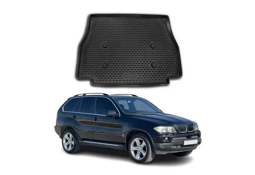 OMAC Kofferraummatte für BMW X5 E53 (1999-2006) - Fahrzeugspezifische Kofferraummatte aus TPE, wasserdicht und rutschfest für optimalen Schutz und Sicherheit. Leicht zu reinigen und umweltfreundlich.
