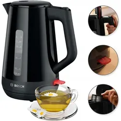 Bosch Mymoment 1.7L 2400W Kabelloser Wasserkocher Mit Tassenanzeige - Schwarz