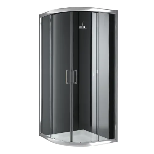 Idralite Eckeinstieg Duschkabine Runddusche 90x90 H198
