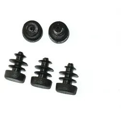 Walter Bethke GmbH & Co. KG Anhänger 25 x Lamellenstopfen Rundrohrstopfen Ø 10 mm (Außen) Stopfen SCHWARZ
