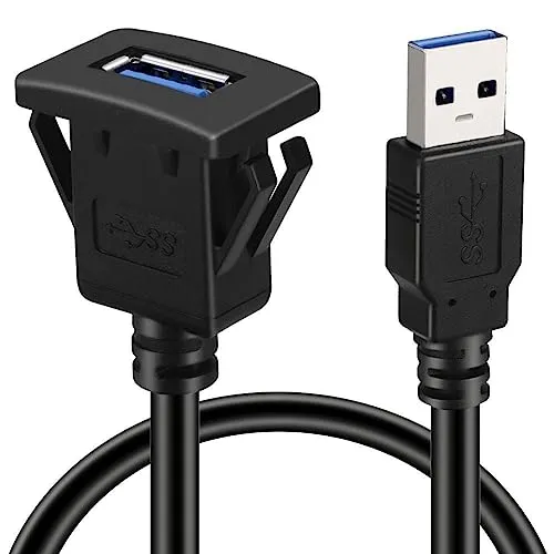 Baolongking USB Armaturenbrett-Kabel 1M, USB 3.0 Verlängerung