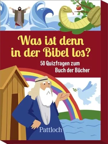 Was ist denn in der Bibel los?: 50 Quizfragen zum Buch der Bücher | Bibelquiz für Kinder ab 6 Jahren