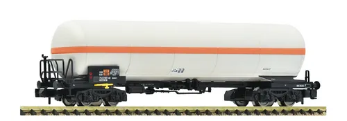 Fleischmann 6660081 Druckgaskesselwagen DB Ep.IV - Güterwagen, detailgetreue Nachbildung für Spur N, ideal für Sammler und Modellbahnfans, Epoche IV (1965 - 1990)