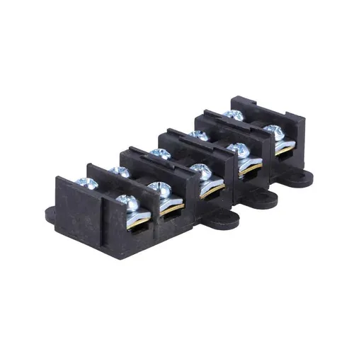Klemmenleiste mit Schraubklemmen, anreihbar, 5-polig, 4mm² 400V~ 32A Drahtschutz