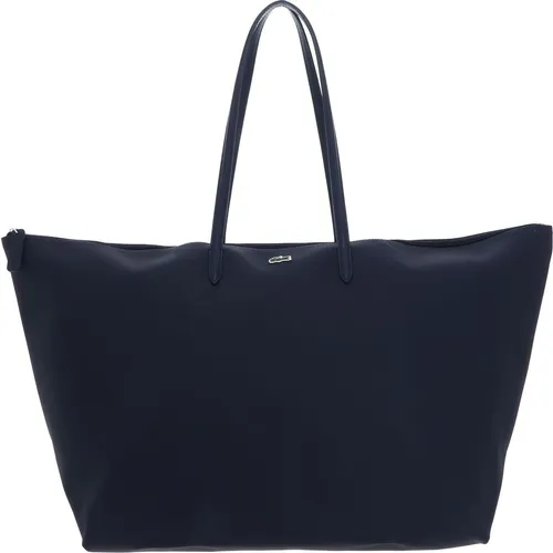 LACOSTE Shopper Schultertasche L.12.12 Concept Tote Bag Penombre dunkelblau - Handtasche mit zeitlosem Lacoste-Design und geräumigem Hauptfach. Ideal für den Alltag, bietet Platz für Laptop und Essentials – stilvoll und funktional!