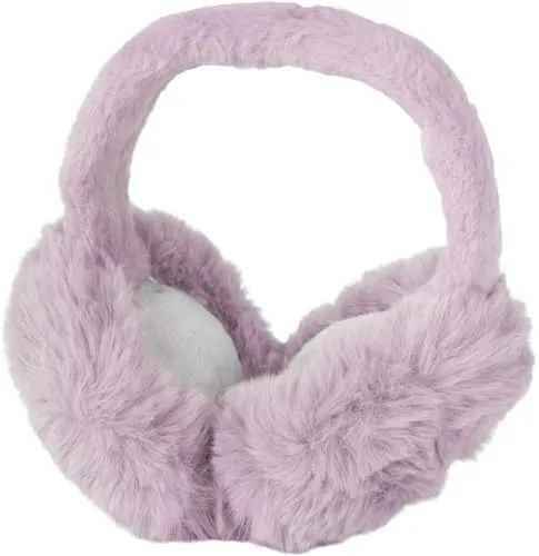 styleBREAKER Damen Ohrenschützer Teddyfell Optik | Flauschige Ohrenwärmer Earmuffs mit flexiblem Bügel | Weiche Winter Ohrschützer für Freizeit Spaziergänge und Outdoor, Farbe:Mauve
