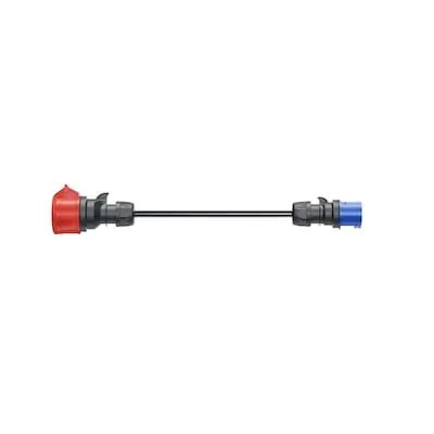 go-e Adapter Gemini flex 11kW auf 16A CEE blau - Wallboxen, Adapterkabel für Gemini flex 11kW, ideal für den Anschluss an CEE blau 16A Steckdose, max. Ladeleistung 16 A, kompatibel mit go-e Charger HOME+, 30 cm lang.