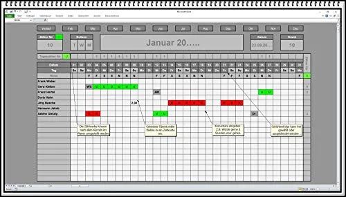 Urlaubsplaner 2026 2027 Excel von SEK