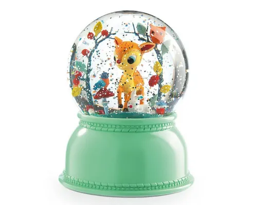 DJECO Schneekugel mit Nachtlicht und Figur