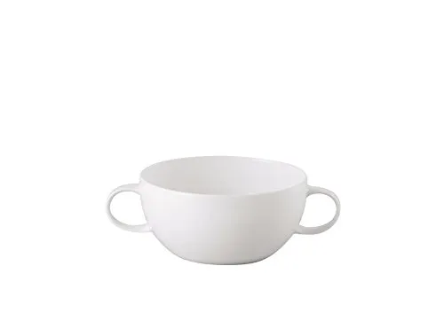 Rosenthal studio-line Zauberflöte Weiß Suppen Obertasse 0,36 L - Elegante Suppen Obertasse aus der Zauberflöte Weiß Kollektion von Rosenthal. Mit 0,36 L Volumen ideal für stilvolle Anlässe. Hochwertige Porzellanqualität für besondere Genussmomente.
