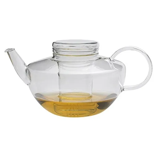 Trendglas Jena Teekanne Opus in schlichter Ästhetik mit Glassieb, 1.2 L