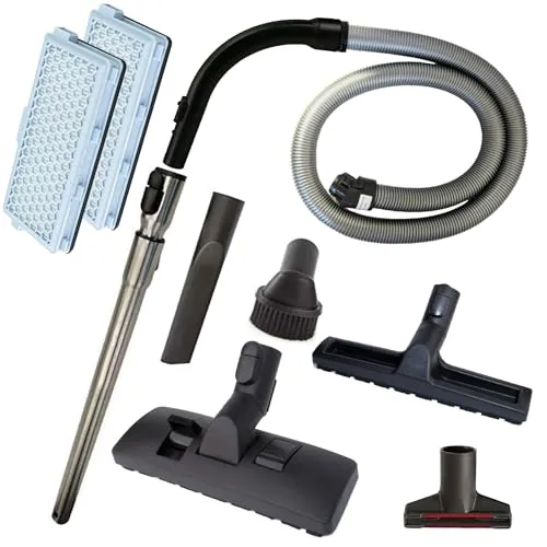 Maxorado 10in1 Ersatzteile Set für Miele Staubsauger - Komplettes Zubehörset für Miele S8340-S8510: Bodendüse, Handgriff, flexibler Schlauch und 2 HEPA Filter. Hochwertige Materialien garantieren lange Lebensdauer und optimale Reinigungsergebnisse.