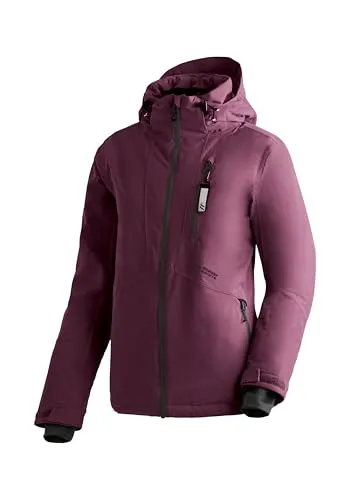 Maier Sports Skijacke Straja Damen Winterjacke - Funktionsjacken, wind- und wasserdicht mit 3 praktischen RV-Taschen und Kapuze für optimalen Schutz im Winter.