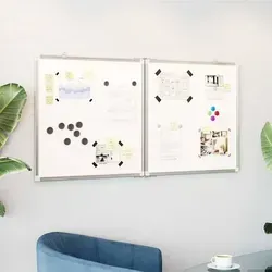 vidaXL Magnetisches Whiteboard mit Haken