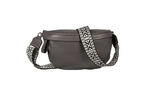 TOM TAILOR Damen Palina Gürteltasche, Grau - Gürteltasche aus weichem Lederimitat mit verstellbarem Schulterriemen, ideal für einen lässigen Look. Maße: 30x10,5x19 cm, leicht und praktisch für den Alltag.