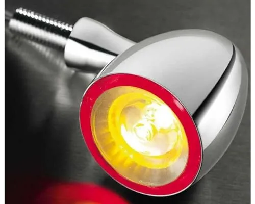LED-Blinker- / Rücklicht-Einheit Bullet 1000 DF chrom
