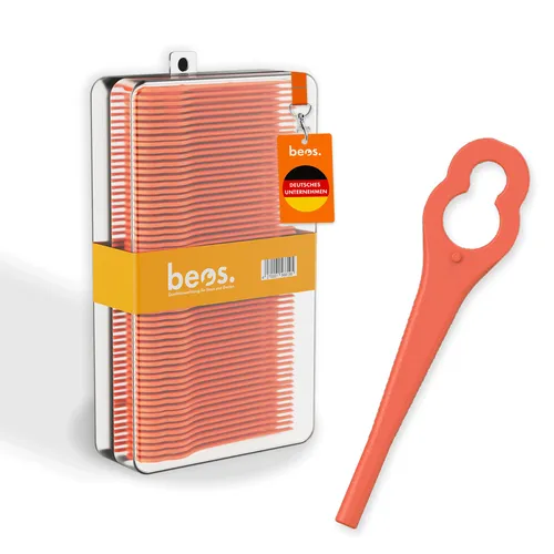 100x beos® Rasentrimmer Ersatzmesser-Set -Einhell, Bosch, CMI