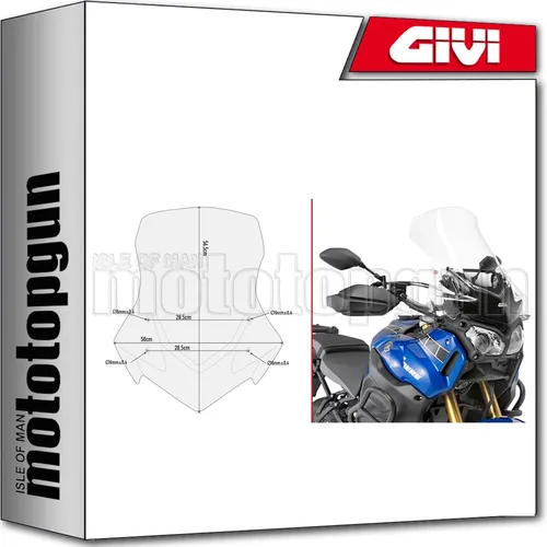 GIVI WINDSCHILD TRANSPARENT D2119ST für Yamaha XT 1200 Z Super Ténéré