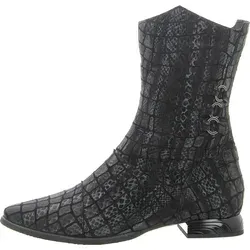 Simen Stiefelette grau-schwarz 39 EU – Elegante Echtleder Stiefelette - Stilvolle Stiefelette aus hochwertigem Echtleder in grau-schwarz. Mit praktischem Reißverschluss für einfaches An- und Ausziehen – ideal für jeden Anlass.