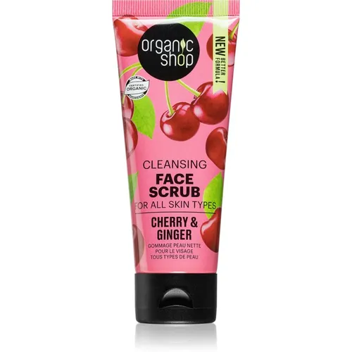 Organic Shop Ginger & Cherry reinigendes Hautpeeling 75 ml