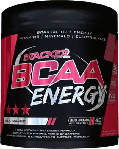 Stacker2 BCAA Energy (300g) Miami Mango - Aminosäuren - BCAA