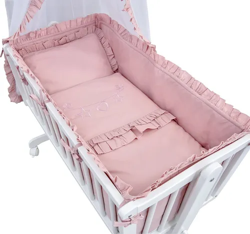 Baby-Delux Babybettwäsche Wiegenset Royal Rüsche 6-teilig von Baby-Delux