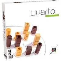 Quarto Brettspiel - Strategischer Spielspaß für 2 bis 4 Spieler - Gesellschaftsspiel für 2 bis 4 Spieler, fördert strategisches Denken und ist in nur 20 Minuten spielbar. Ideal für Familien und Freunde ab 8 Jahren.