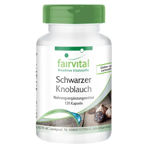 Schwazer Knoblauch, 120 Kapseln Schwarzer Knoblauch 600mg Kapseln | fairvital