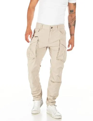 Replay Herren M9873a Joe Comfort Cotton Twill Hose in oliv von Replay