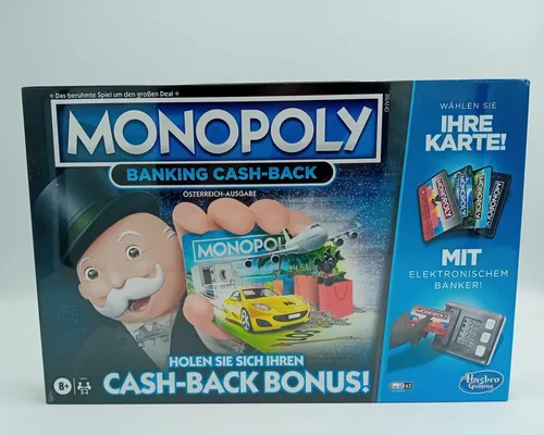 Hasbro  Monopoly Banking Cash Back  Kartenleser Österreich Version NEU in Folie