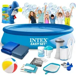 Garten-Erweiterungspool 366 x 76 cm INTEX 28132 mit GRATIS Sprudelmaschine