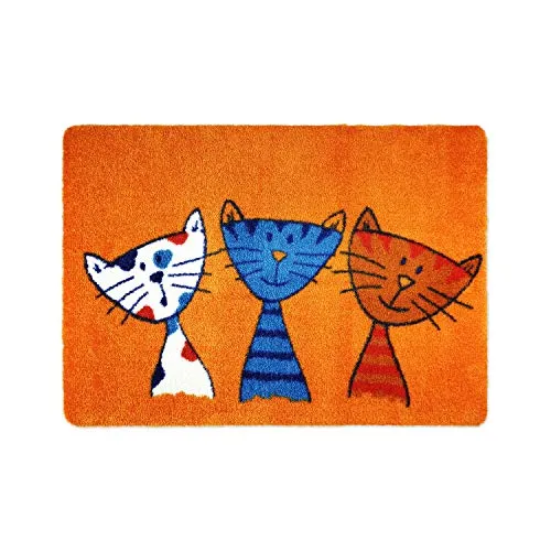 deco-mat Fußmatte Katze 50 x 70 cm Orange in orange von deco-mat