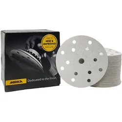 Mirka Basecut 150mm Grip P150 - 100 Stück - Zubehör für Elektrowerkzeug: Robuste Schleifscheiben mit Kletthaftung, ideal für Holz- und Verbundwerkstoffe, bieten eine hohe Abtragsleistung und ein hervorragendes Preis-Leistungs-Verhältnis.