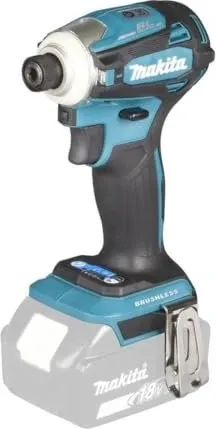 Makita DTD172ZJ Akku-Schlagschrauber - Akkuschrauber mit bürstenlosem Motor, kompakt und leicht, ideal für präzise Arbeiten und einfaches Bitwechseln dank One-Touch-System.