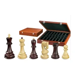 Philos 2254 - Schachfiguren Peter der Große - Schachfiguren mit einer Königshöhe von 95 mm, extra schwer gewichtet für optimale Spielbarkeit, geliefert in einer eleganten Figurenbox.