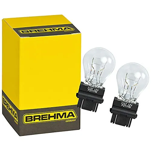 2er Set BREHMA 90344 P27/7W W2,5x16q 12V 27/7W US Typ 3157