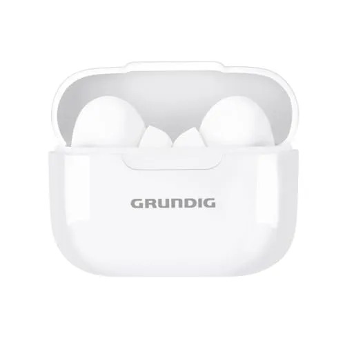 Grundig Bluetooth Kopfhörer – In Ear Earbuds 230 mAh – Ohrhörer mit 4 Stunden Wiedergabezeit – Kabellose Kopfhörer für freihändiges Telefonieren – inkl. Ladeetui USB-C-Ladekabel